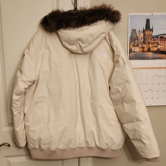 The North Face Men's White Puffer Coat Goose Down Interior Size 3XL - Picture 12 of 13